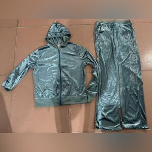 Juicy Couture Shiny Blue Track Suit